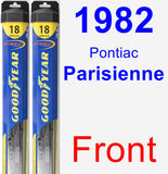 Front Wiper Blade Pack for 1982 Pontiac Parisienne - Hybrid