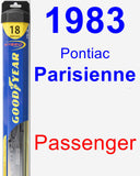 Passenger Wiper Blade for 1983 Pontiac Parisienne - Hybrid