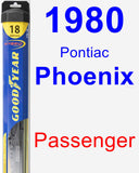 Passenger Wiper Blade for 1980 Pontiac Phoenix - Hybrid