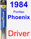 Driver Wiper Blade for 1984 Pontiac Phoenix - Hybrid