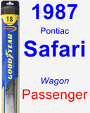 Passenger Wiper Blade for 1987 Pontiac Safari - Hybrid