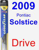 Driver Wiper Blade for 2009 Pontiac Solstice - Hybrid