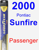 Passenger Wiper Blade for 2000 Pontiac Sunfire - Hybrid