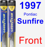 Front Wiper Blade Pack for 1997 Pontiac Sunfire - Hybrid