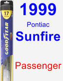 Passenger Wiper Blade for 1999 Pontiac Sunfire - Hybrid