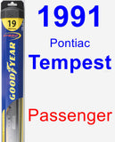 Passenger Wiper Blade for 1991 Pontiac Tempest - Hybrid