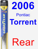 Rear Wiper Blade for 2006 Pontiac Torrent - Hybrid