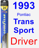 Driver Wiper Blade for 1993 Pontiac Trans Sport - Hybrid