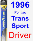 Driver Wiper Blade for 1996 Pontiac Trans Sport - Hybrid