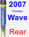 Rear Wiper Blade for 2007 Pontiac Wave - Hybrid