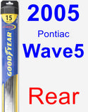 Rear Wiper Blade for 2005 Pontiac Wave5 - Hybrid