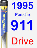 Driver Wiper Blade for 1995 Porsche 911 - Hybrid