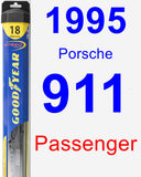 Passenger Wiper Blade for 1995 Porsche 911 - Hybrid