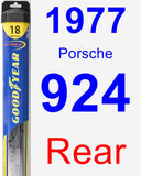 Rear Wiper Blade for 1977 Porsche 924 - Hybrid