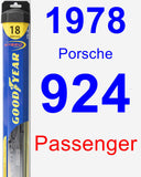 Passenger Wiper Blade for 1978 Porsche 924 - Hybrid