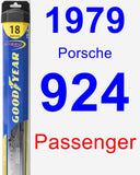 Passenger Wiper Blade for 1979 Porsche 924 - Hybrid