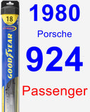 Passenger Wiper Blade for 1980 Porsche 924 - Hybrid