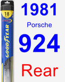 Rear Wiper Blade for 1981 Porsche 924 - Hybrid