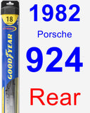 Rear Wiper Blade for 1982 Porsche 924 - Hybrid