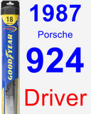 Driver Wiper Blade for 1987 Porsche 924 - Hybrid