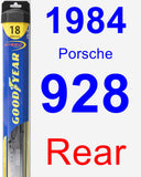 Rear Wiper Blade for 1984 Porsche 928 - Hybrid