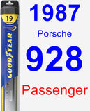 Passenger Wiper Blade for 1987 Porsche 928 - Hybrid