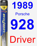 Driver Wiper Blade for 1989 Porsche 928 - Hybrid