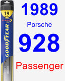 Passenger Wiper Blade for 1989 Porsche 928 - Hybrid