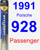 Passenger Wiper Blade for 1991 Porsche 928 - Hybrid