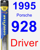 Driver Wiper Blade for 1995 Porsche 928 - Hybrid