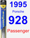 Passenger Wiper Blade for 1995 Porsche 928 - Hybrid