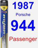 Passenger Wiper Blade for 1987 Porsche 944 - Hybrid