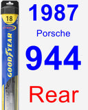 Rear Wiper Blade for 1987 Porsche 944 - Hybrid