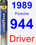 Driver Wiper Blade for 1989 Porsche 944 - Hybrid