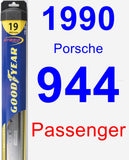 Passenger Wiper Blade for 1990 Porsche 944 - Hybrid