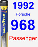 Passenger Wiper Blade for 1992 Porsche 968 - Hybrid