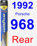 Rear Wiper Blade for 1992 Porsche 968 - Hybrid