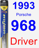 Driver Wiper Blade for 1993 Porsche 968 - Hybrid