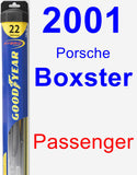 Passenger Wiper Blade for 2001 Porsche Boxster - Hybrid