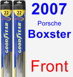 Front Wiper Blade Pack for 2007 Porsche Boxster - Hybrid