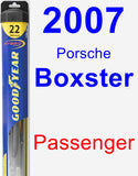 Passenger Wiper Blade for 2007 Porsche Boxster - Hybrid