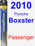 Passenger Wiper Blade for 2010 Porsche Boxster - Hybrid