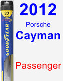 Passenger Wiper Blade for 2012 Porsche Cayman - Hybrid