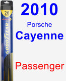 Passenger Wiper Blade for 2010 Porsche Cayenne - Hybrid