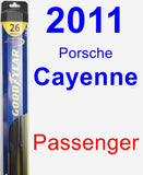 Passenger Wiper Blade for 2011 Porsche Cayenne - Hybrid