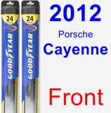 Front Wiper Blade Pack for 2012 Porsche Cayenne - Hybrid