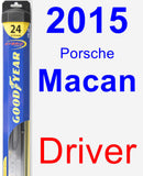 Driver Wiper Blade for 2015 Porsche Macan - Hybrid