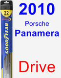 Driver Wiper Blade for 2010 Porsche Panamera - Hybrid