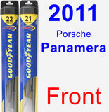 Front Wiper Blade Pack for 2011 Porsche Panamera - Hybrid