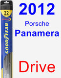 Driver Wiper Blade for 2012 Porsche Panamera - Hybrid